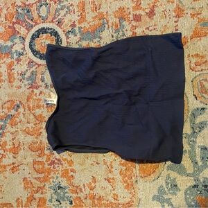 Navy blue Ribbed Tank Top